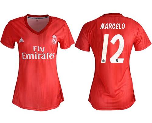 Women's Real Madrid #12 Marcelo Third Soccer Club Jersey